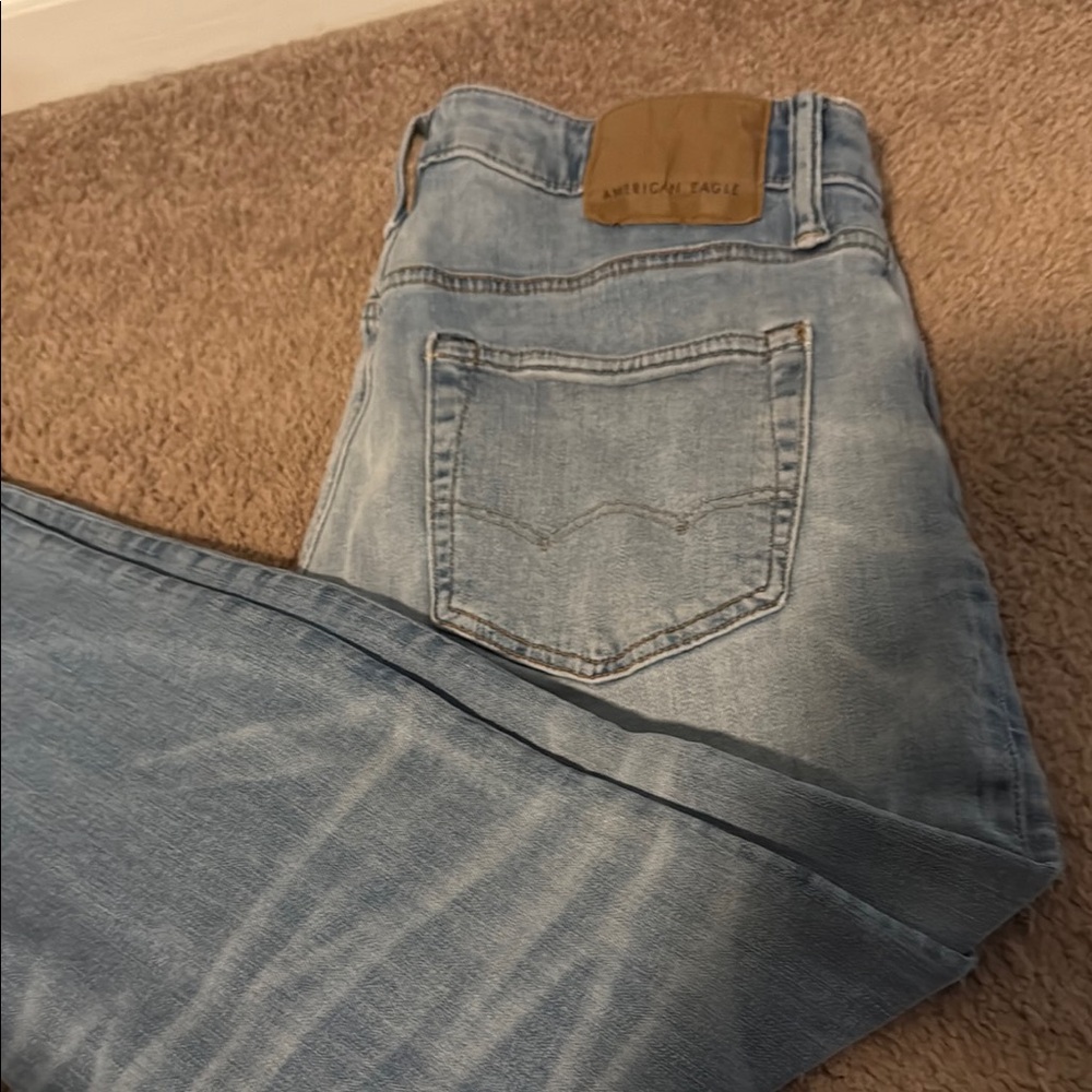 American Eagle Outfitters Blue Straight Jeans